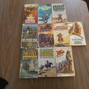 Lot of 10 Vintage 60s 70s Western Paperbacks~ Luke Short and More